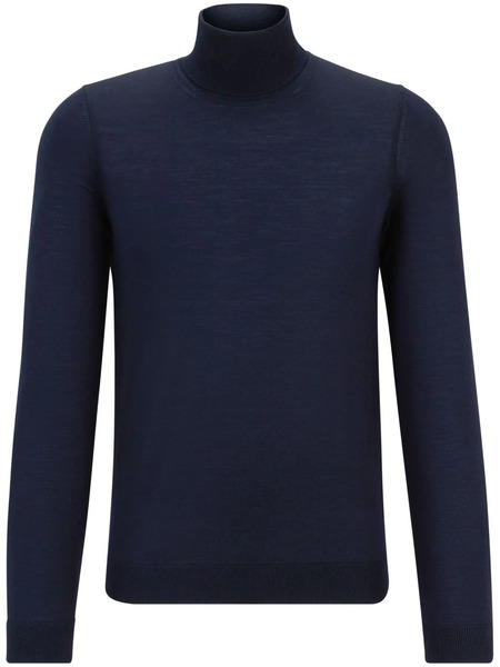  Boss Roll Neck Knitted Sweater - Blue 