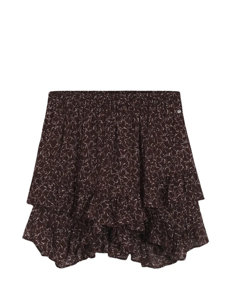  Boss Ruffled Mini Skirt - Red 