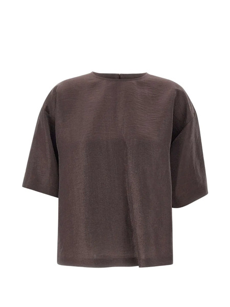  Boss Short-sleeve Blouse - Brown 