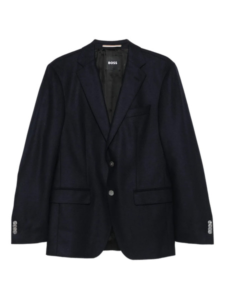  Boss Single-breasted Coat - Blue 