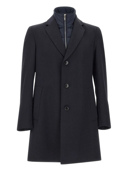  Boss Single-breasted Coat - Blue 