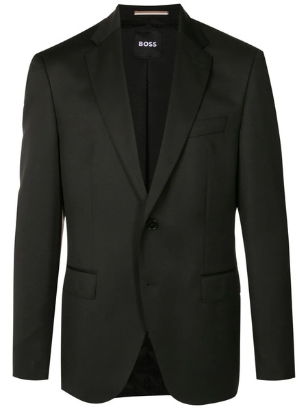  Boss Single-breasted Fitted Blazer - Black 