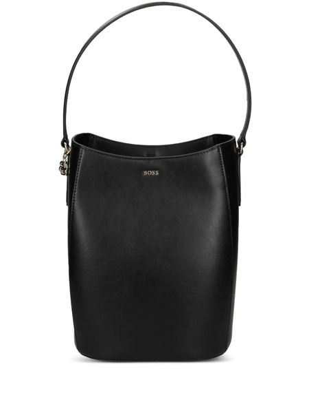  Boss Small Monogram-charm Bucket Bag - Black 
