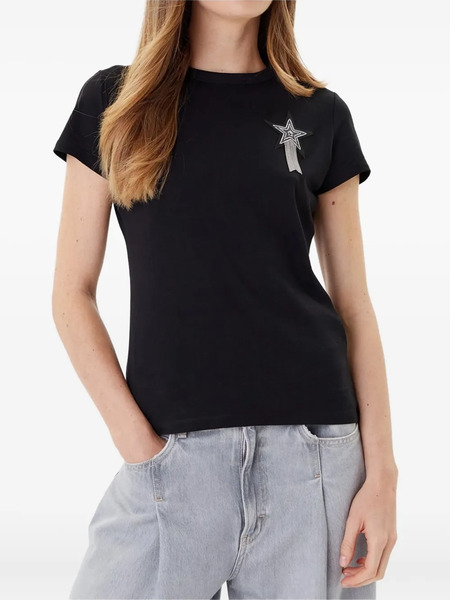  Boss Star-appliqué T-shirt - Black 