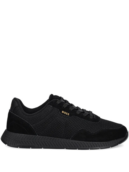  Boss Titanium Mesh-panel Sneakers - Black 