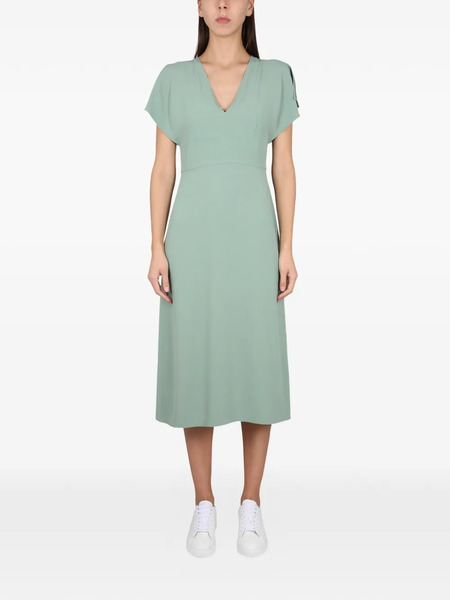  Boss V-neck Midi Dress - Green 