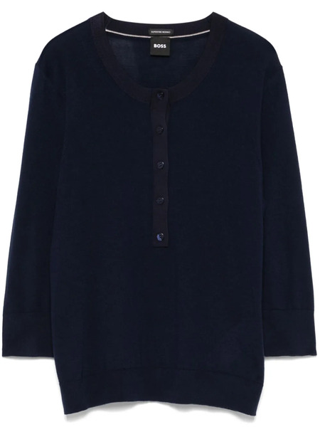  Boss Wool Sweater - Blue 