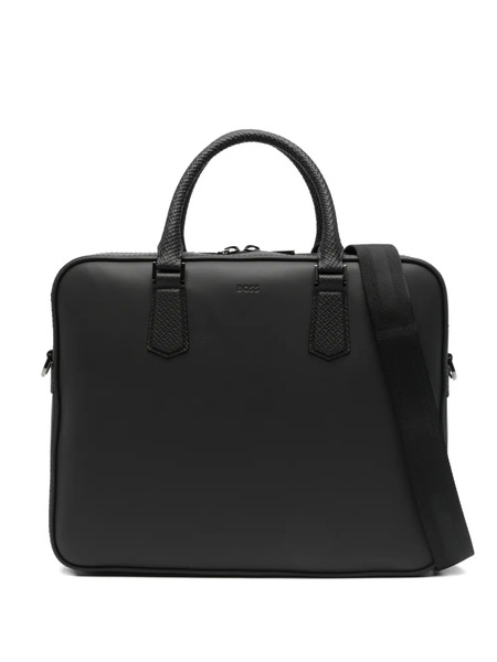  Boss Woven-handle Briefcase - Black 