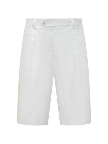  Boss X David Beckham Pleated Shorts - White 