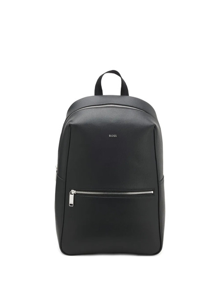  Boss Zip-closure Backpack - Black 