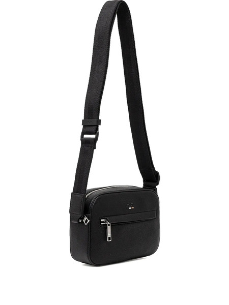  Boss Zip-fastening Messenger Bag - Black 