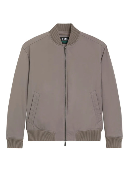  Boss Zip-fastening Ribbed Jacket - Grey 