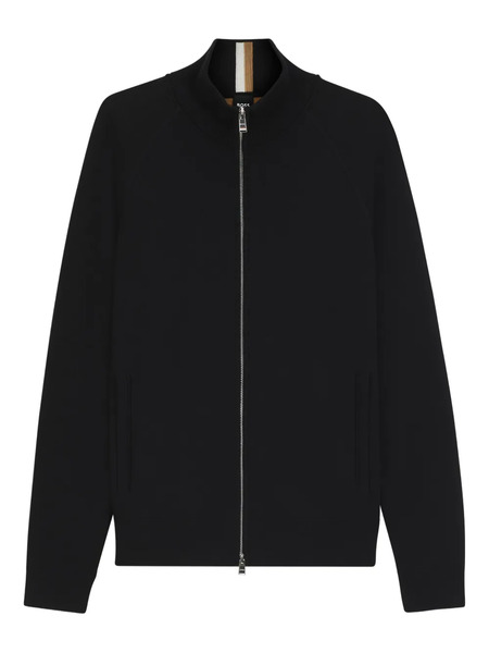  Boss Zip-up Cardigan - Black 
