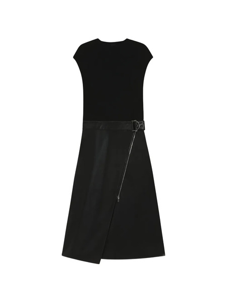  Boss Zip Wrap Dress - Black 