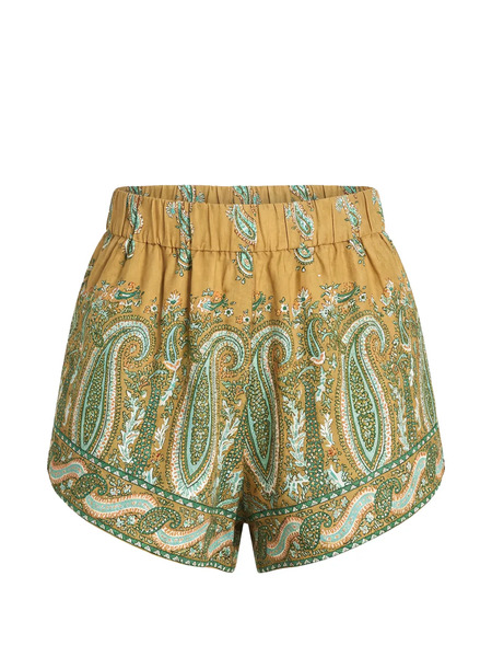  Boteh Paisley-print Shorts - Green 