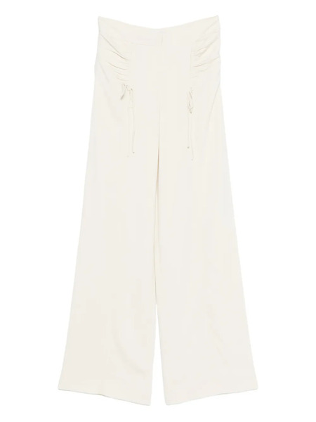  Botsi Ruched-design Drawstring-detail Trousers - Neutrals 