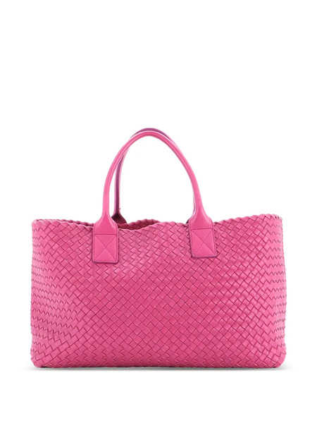  Bottega Veneta Pre-owned Cabat Intrecciato Nappa Medium Tote Bag - Pink 