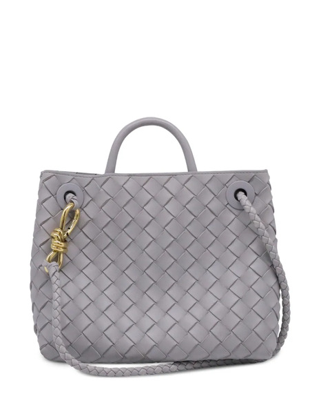 Bottega Veneta Pre-owned Medium Andiamo Intrecciato Tote Bag - Grey 