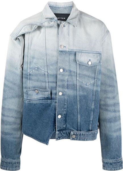  Botter Whiskering-effect Denim Jacket - Blue 