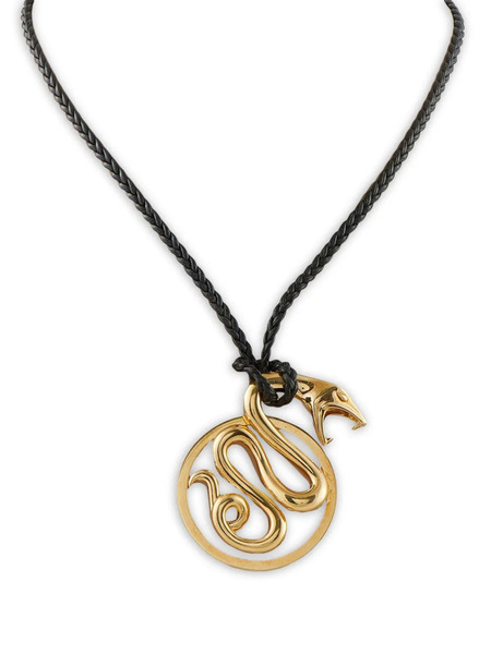  Boucheron Pre-owned 18k Yellow Gold Serpent Pendant Necklace 
