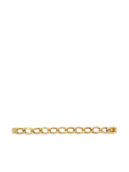  Boucheron Pre-owned 1941-1960 18kt Yellow Gold Retro Chain-link Bracelet 