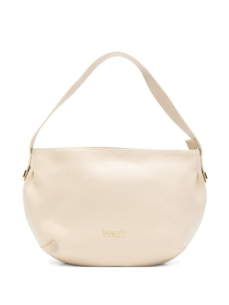  Braccialini Ariel Pebbled-leather Shoulder Bag - Neutrals 