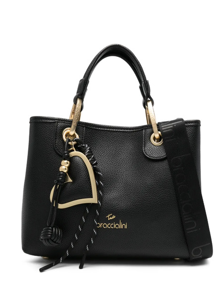  Braccialini Beth Heart-charm Tote Bag - Black 