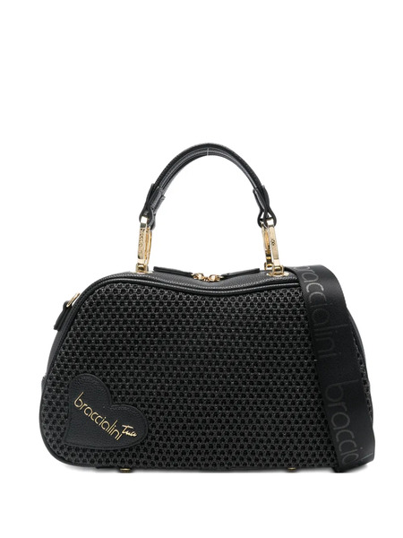  Braccialini Candy Heart-applique Tote Bag - Black 