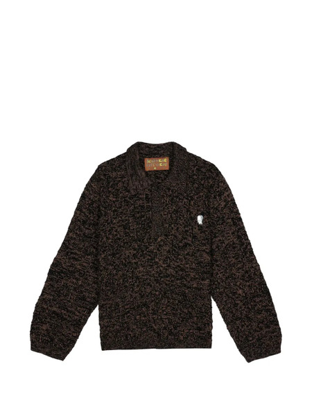  Brain Dead Half-button Sweater - Brown 