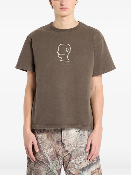 Brain Dead Logo T-shirt - Brown 