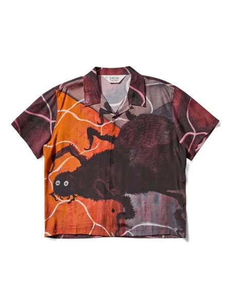  Brain Dead Spider-print Shirt - Red 