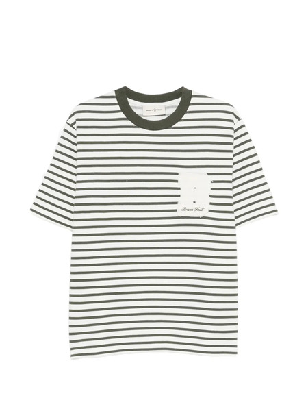  Bram’s Fruit Striped Pocket T-shirt - Neutrals 