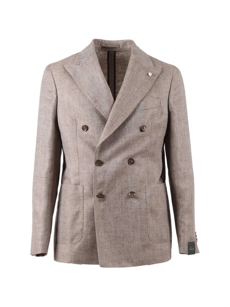  Brando Double-breasted Blazer - Neutrals 