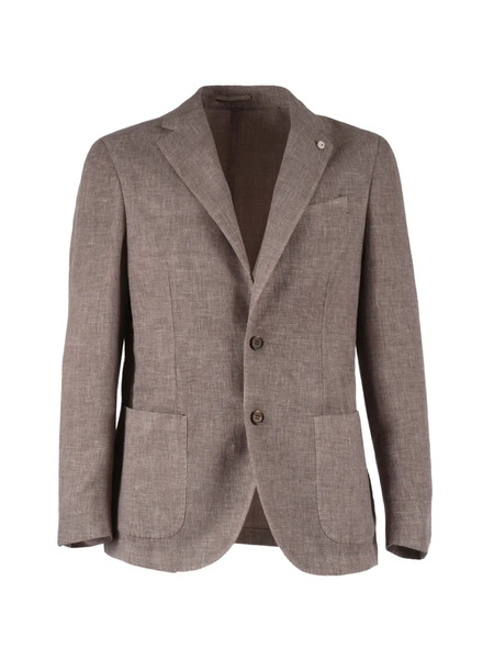  Brando Drop Two-button Blazer - Brown 