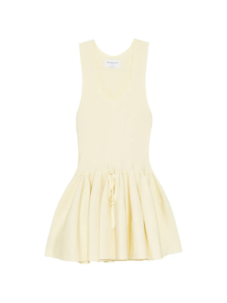  Brandon Maxwell Cleo Mini Dress - Yellow 