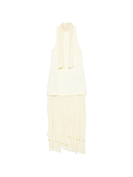 Brandon Maxwell Sleeveless Midi Dress - Yellow 