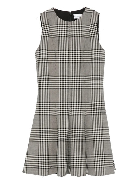 Brandon Maxwell The Sophie Checked Mini Dress - Grey 