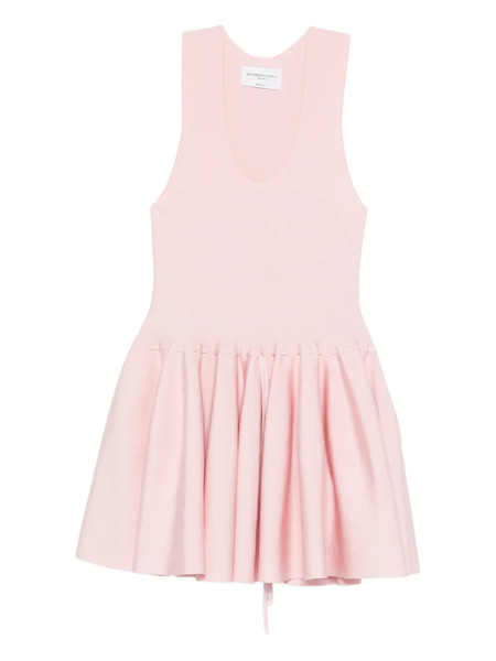  Brandon Maxwell Tulip Knit Mini Dress - Pink 