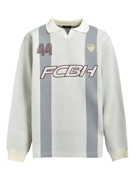  Breath Uniform Polo-collar Sweater - Neutrals 