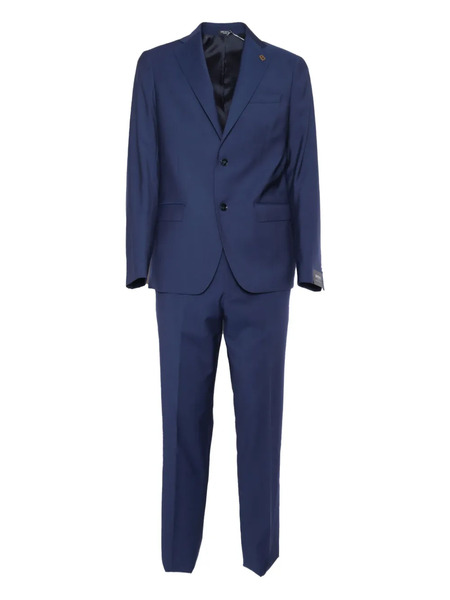  Brera Single-breasted Patch-pocket Suit - Blue 