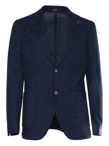  Brera Two-button Knitted Jacket - Blue 