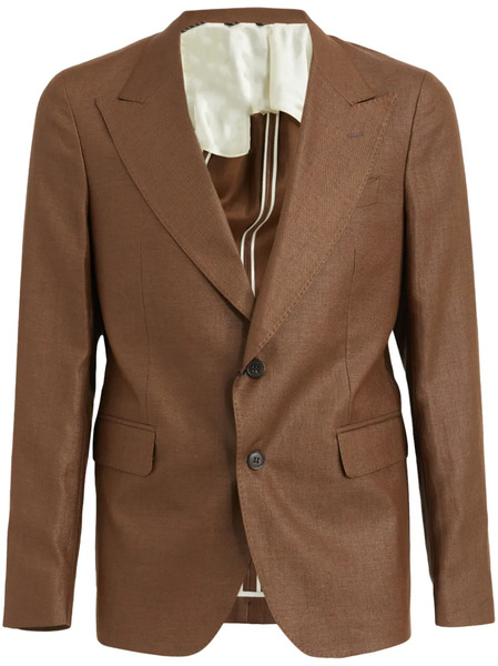  Brian Dales Single-breasted Blazer - Brown 
