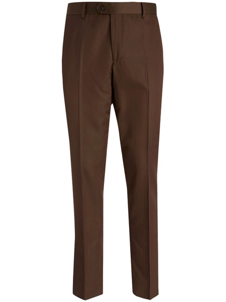  Brian Dales Tapered Trousers - Brown 