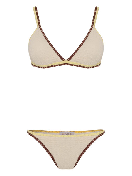  Brigitte Annecontrast-trim Bikini - Neutrals 