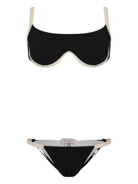  Brigitte Bia Textured Bikini - Black 