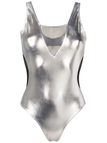  Brigitte Carnaval/festival Michelle Metallic One-piece - Silver 