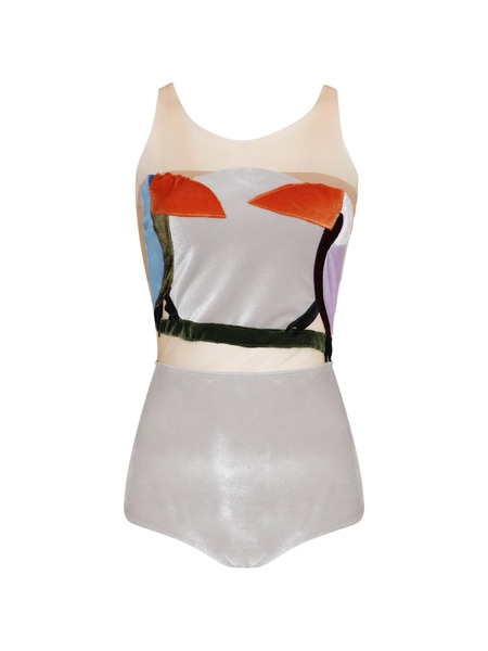  Brigitte Carnival/festival Tucano Abstract-design Swimsuit - Neutrals 