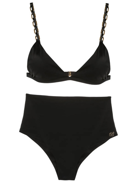  Brigitte Chain-link High-waisted Bikini - Black 