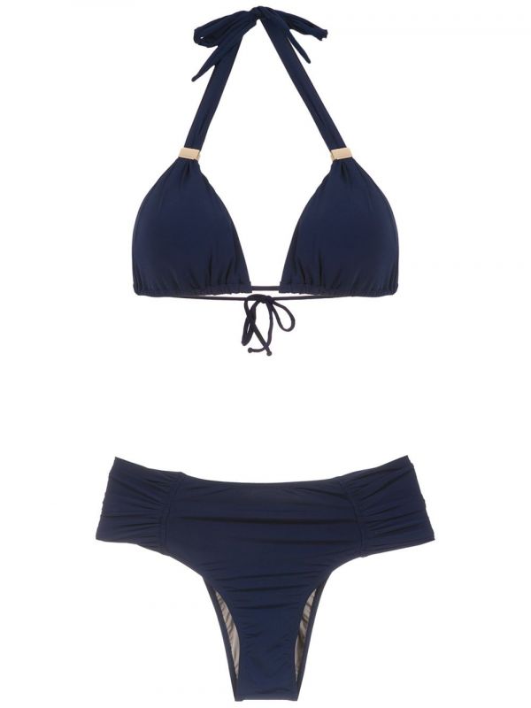  Brigitte Embellished Bikini Set - Blue 