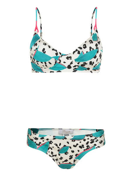  Brigitte Graphic-print Bikini Set - White 